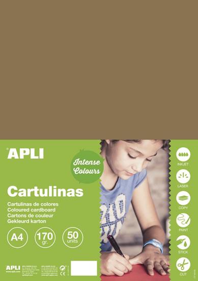 Apli Cartulina Avellana A4 170g 50 Hojas
