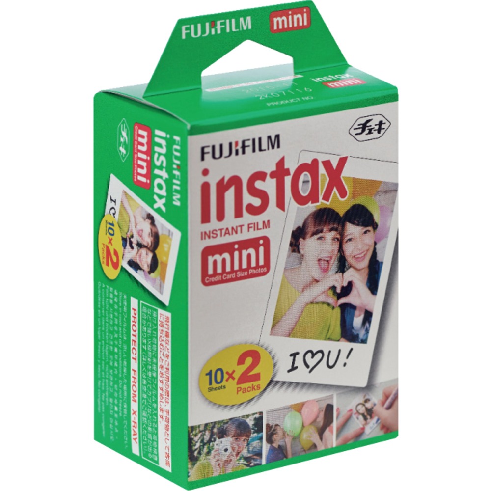 Fujifilm Instax mini Pack de 2x10 Peliculas de Fotos Instantaneas - Validas para todas las Camaras mini de Instax - Formato de Impresion (Tamaño de la Imagen: 46x62mm)
