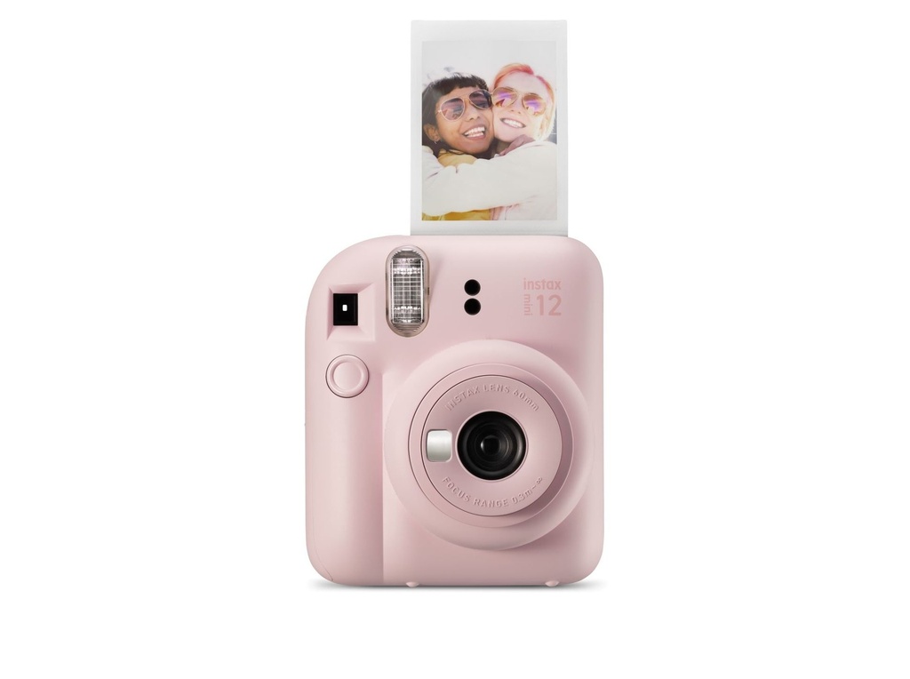Fujifilm Instax Mini 12 Blossom Pink Camara Instantanea - Tamaño de Imagen 62x46mm - Flash Auto - Exposicion Automatica - Mini Espejo para Selfies - Modo Primer Plano