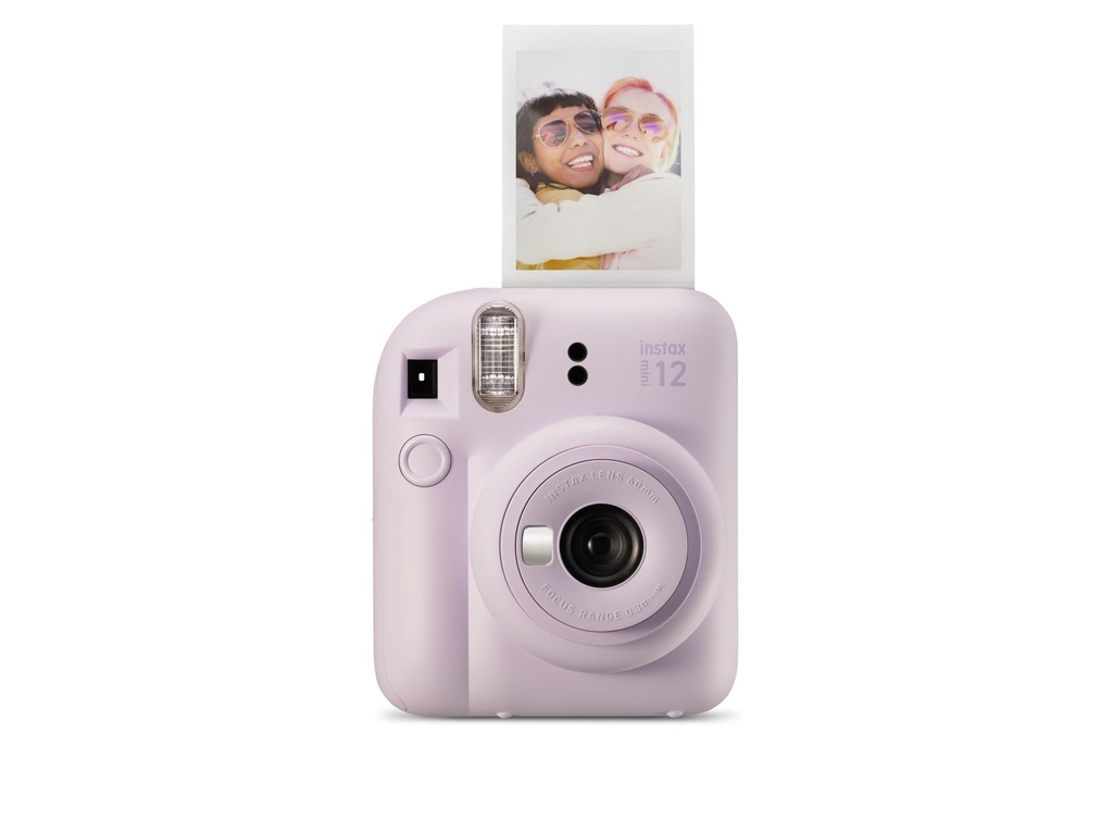 Fujifilm Instax Mini 12 Lilac Purple Camara Instantanea - Tamaño de Imagen 62x46mm - Flash Auto - Exposicion Automatica - Mini Espejo para Selfies - Modo Primer Plano