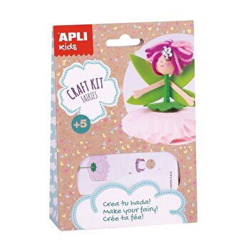 Apli Mini Kit de Manualidades Hada Rosa - Reduce el Estres - Aumenta la Autoestima - Mejora la Memoria - Desarrolla la Coordinacion - Enriquecimiento Personal