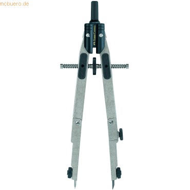Faber-Castell Compas de Ajuste Rapido 3.5mm - Articulaciones en ambos Brazos - Para Circunferencias de hasta Ø 390mm - Accesorios de Recambio - Adaptador Universal