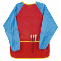 Apli Delantal/Bata para Pintura - Talla M - Bolsillo para Herramientas - Cierre Velcro Posterior - Ideal para Niños de 3 a 5 Años