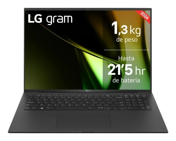 LG Gram 17Z90S-G.AD78B Portatil 17" Intel Evo Core Ultra 7 155H - 32GB - 1TB SSD - W11 Home 64 - Color Negro