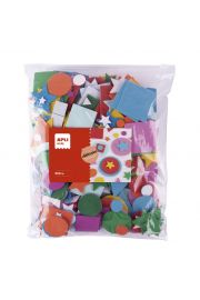 Apli Kids Bolsa de 500 Formas de Goma EVA - Formas, Tamaños y Colores Surtidos
