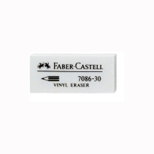 Faber-Castell 7086 Goma de Borrar Compacta de Plastico sin PVC - Borrado Limpio y Facil