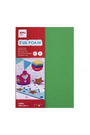 Apli Goma Eva Multicolor A4, 5mm - 4 Hojas Gruesas - Rojo, Amarillo, Verde y Azul
