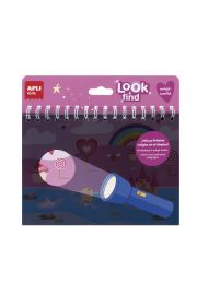 Apli Look & Find Mundo Magico Bloc de 6 Laminas para Buscar Objetos con Linterna Magica