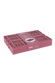 Apli Up North Pack de 2 Cajas de Plastico Plegables y Apilables - Tamaño 290x210x120mm - Ideal para Herramientas, Juguetes, Colada etc... - Color Rosa