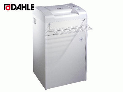 Dahle 419 Volume Pro Destructora de Papel Manual Corte en Particulas P-4 - Destruye hasta 32 Hojas a la Vez - Destruye Papel, Tarjetas, Cd`s - Papelera de 190L - Color Blanco