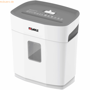 Dahle PaperSAFE 120 Destructora de Papel Manual Corte en Particulas P-4 - Destruye hasta 8 Hojas - Papelera de 12L - Apta para Papel y Tarjetas - Color Gris