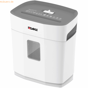 Dahle PaperSAFE 140 Destructora de Papel Manual Corte en Particulas P-4 - Destruye hasta 10 Hojas - Papelera de 12L - Apta para Papel y Tarjetas - Color Gris