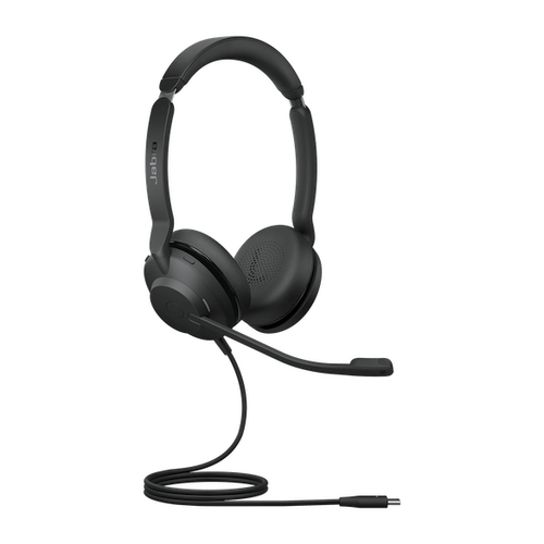 Jabra Evolve 2 30 Auriculares con Microfono USB-C - Cancelacion de Ruido - Diadema Ajustable - Controles en Auricular - Color Negro