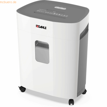 Dahle PaperSAFE 420 Destructora de Papel Manual Corte en Particulas Microcorte P-5 - Destruye hasta 10 Hojas - Papelera de 25L - Con Ruedas - Apta para Papel, Tarjetas, Cd´s - Color Gris