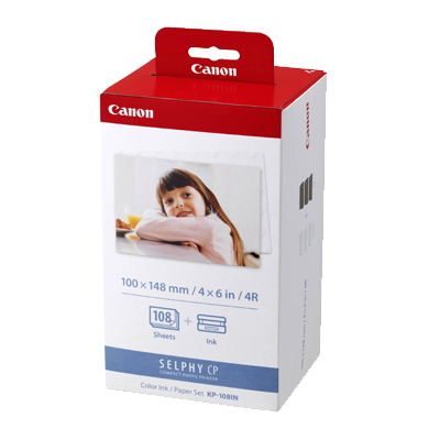[3115B001] Canon KP-108IN Pack de Tinta Original y 108 Hojas Papel Fotografico, 100x148 mm - 3115B001