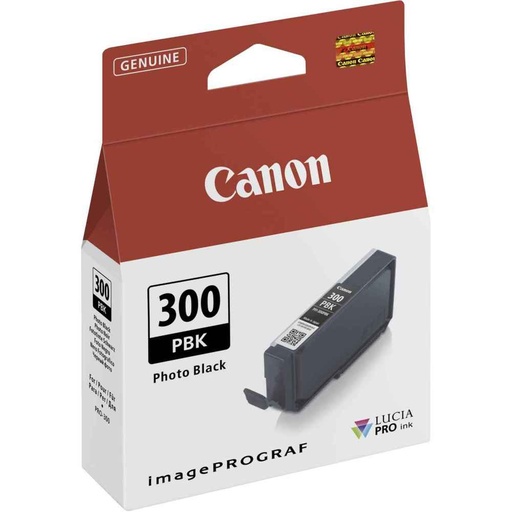 [4193C001] Canon PFI300 Negro Photo Cartucho de Tinta Original - 4193C001/PFI300PBK