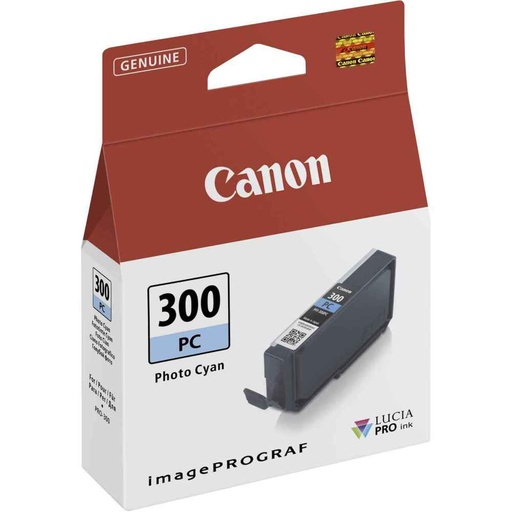 [4197C001] Canon PFI300 Cyan Photo Cartucho de Tinta Original - 4197C001/PFI300PC