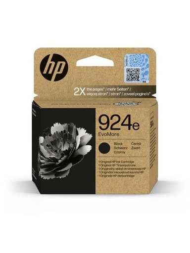 [4K0V0NE] HP 924e Negro Cartucho de Tinta Original - 4K0V0NE