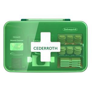 [51011006] Cederroth Dispensador para el Cuidado de Heridas - Incluye diferentes Tamaños de Apositos Color Beige, Toallitas para Heridas y Venda Autoadherente
