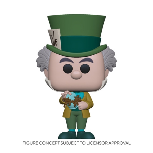 [55736] Funko Pop Disney Alicia en el Pais de las Maravillas 70Th Sombrerero Loco - Figura de Vinilo - Altura 9.5cm aprox.