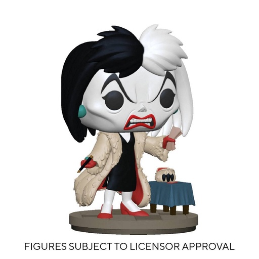[57349] Funko Pop Disney Villanos Cruella de Vil - Figura de Vinilo - Altura 10cm aprox.