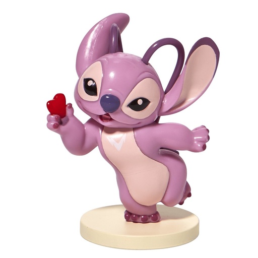 [6010350] Enesco Disney Lilo & Stitch Angel con Corazon - Figura de Coleccion - Fabricada en Resina - Tallado y Pintado a Mano