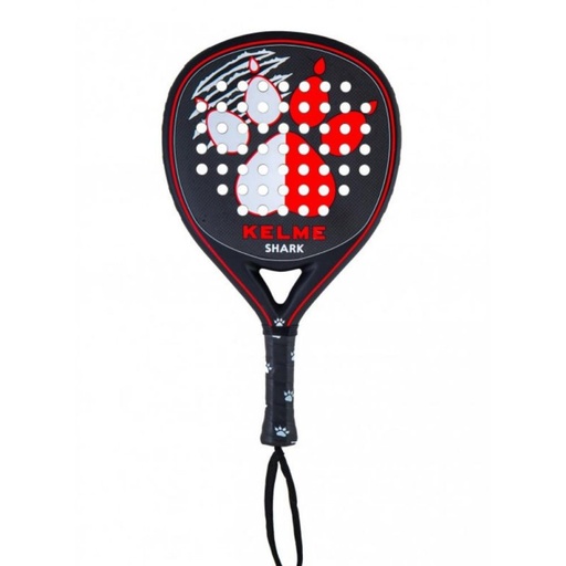 [606707797788] Kelme Shark Pala de Padel - Forma Mixta - Marco 100% Carbono - Cara 100% Fibra de Carbono - Nucleo Xtra Soft Eva
