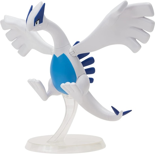 [63220183] Jazwares Pokemon Epic Battle Figure Lugia - Figura de Coleccion Articulada - Gran Tamaño - Incluye Base de Sujeccion