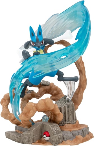 [63222732] Jazwares Pokemon Lucario - Figura de Coleccion - Efectos de Iluminacion - Altura 33cm aprox.