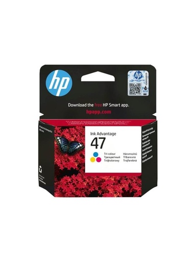 [6ZD61AE] HP 6ZD61AE Color Cartucho de Tinta Original - 47