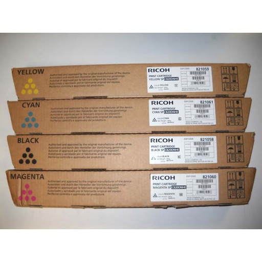 [820116] Ricoh Aficio SP-C820DN/SP-C821DN Negro Cartucho de Toner Original - 820116