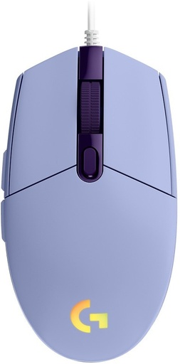 [910-005853] Logitech G203 Lightsync Raton USB 8000dpi - 5 Botones Programables - Iluminacion RGB Lightsync - Uso Diestro - Cable de 2.10m - Color Violeta