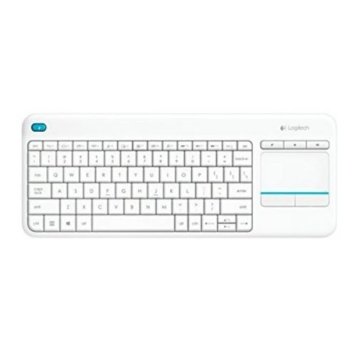 [920-007138] Logitech K400 Plus Teclado Inalambrico Touchpad - PC, TV - Color Blanco