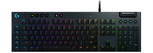 [920-008988] Logitech G815 Teclado Mecanico Gaming USB - Teclas Mecanicas GL Tactil - Iluminacion RGB Lightsync - Superficies de Metal - Cable de 1.80m - Color Negro
