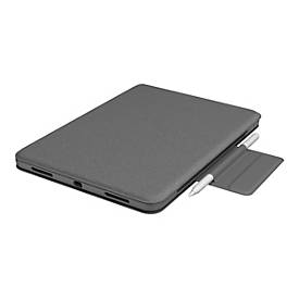 [920-009749] Logitech Folio Touch Funda con Teclado Retroiluminado Inalambrico para iPad Pro 11" - Trackpad - Escritura Comoda - Angulo Ajustable - Color Gris