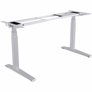 [9708601] Fellowes Estructura Metálica para Mesa Regulable en Altura Levado - 4 Configuraciones de Memoria - Motor Dual - Silenciosa y Rapida - Color Plata