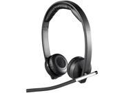 [981-000517] Logitech H820E Auriculares Inalambricos con Microfono - Autonomia hasta 10h - Diadema Ajustable - Controles en Auricular - Color Negro