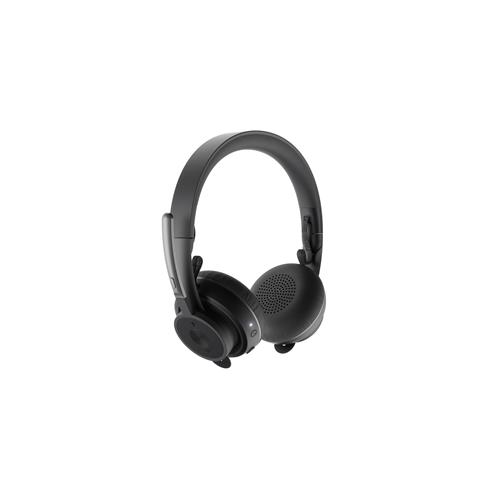 [981-000914] Logitech Zone Wireless UC Auriculares Bluetooth con Microfono - Autonomia hasta 16h - Diadema Ajustable - Almohadillas Acolchadas - Controles en Auricular - Plegables - Color Negro