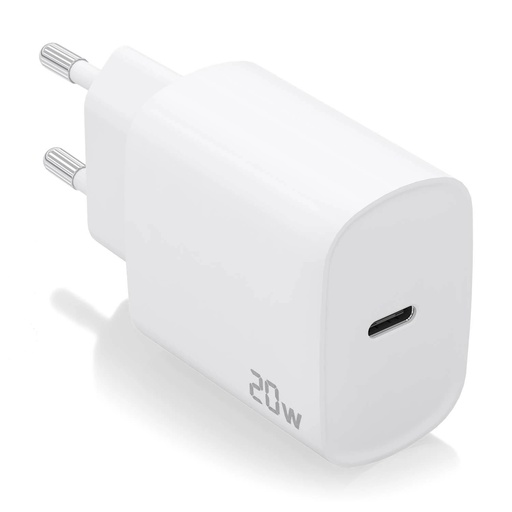 [A110-0752] Aisens Cargador USB-C PD3.0 1 Puerto 1xUSB-C 20W - Color Blanco