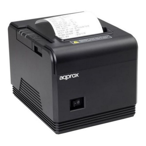 [APPPOS80AM3] Approx Impresora Termica de Recibos - Resolucion 203dpi - Velocidad 300mm/s - USB, RJ-45, RS232 y RJ11 - Auto-Corte y Corte Manual