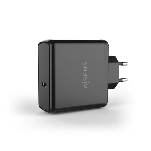 [ASCH-1PD60-BK] Aisens Cargador PD3.0 QC3.0 1 Puerto 1xUSB-C 60W - Color Negro