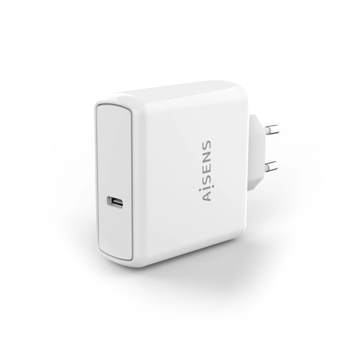 [ASCH-1PD60-W] Aisens Cargador PD3.0 QC3.0 1 Puerto 1xUSB-C 60W - Color Blanco