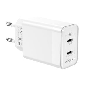 [ASCH-45W2P005-W] Aisens Cargador GAN 45W - 2xUSB-C PD3.0 QC4.0 - Color Blanco