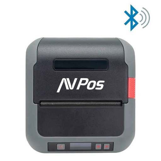 [AVP-MLP900B] AVPos AVP-MLP900B Impresora Termica Portatil de Etiquetas con Funda - Resolucion 203 DPI - Velocidad 70 mm/s - USB y BT - Color Negro