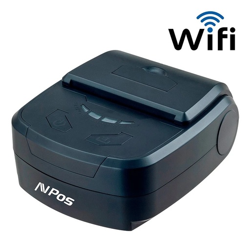 [AVP-MP800R-WF] AVPos AVP-MP800R-Wf Impresora Termica Tickets Portatil - Rugerizada - 80mm - Velocidad 70 mm/s - Funda Protectora - Wifi y USB - Color Negro