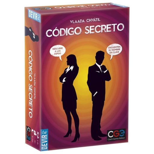 [BGCOSE] Codigo Secreto Juego de Cartas - Tematica Detectivesca - De 2 a 8 Jugadores - A partir de 8 Años - Duracion 15min. aprox.