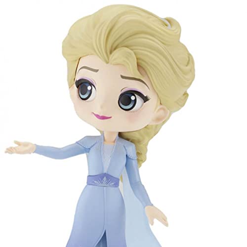 [BP18751] Banpresto Disney Characters Q Posket Frozen 2 Vol. 2 Elsa - Figura de Coleccion - Altura 14cm aprox. - Fabricada en PVC y ABS