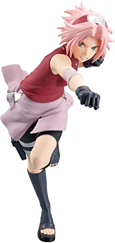 [BP19550] Banpresto Naruto Shippuden Vibration Stars Haruno Sakura - Figura de Coleccion - Altura 16cm aprox. - Fabricada en PVC y ABS