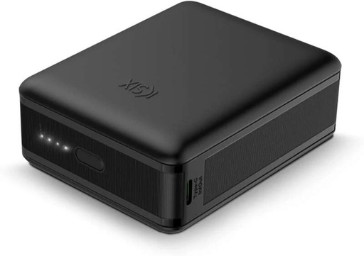 [BPB20HD01] Ksix Powerbank Nano 20.000 mAh - Tamaño de Bolsillo - Power Delivery - 22,5 W - Cable USB-C a USB-C - Carga Simultanea - Color Negro