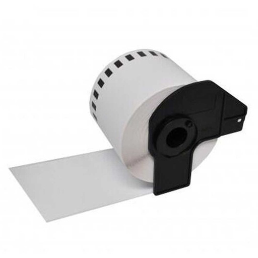 [BR-DK22243] Brother DK22243 - Etiquetas Genericas de Tamaño personalizado - Ancho 102mm x 30,48 metros - Texto negro sobre fondo blanco